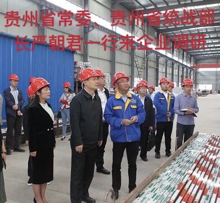 貴州省常委、貴州省統(tǒng)戰(zhàn)部長嚴(yán)朝君一行來企業(yè)調(diào)研